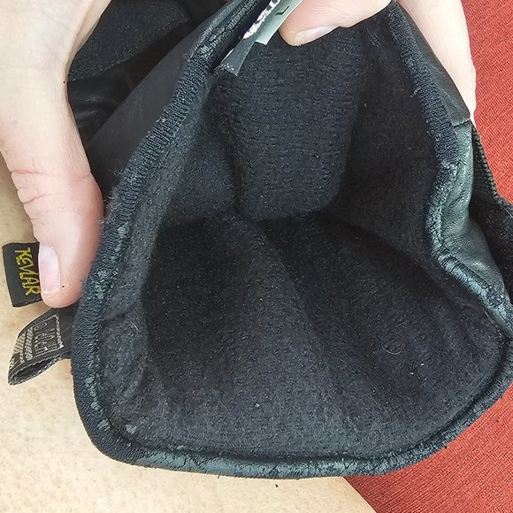 Motorcycle Mens Kevlar Gloves Genuine Leather "Bikers Club" Brand EUC Thinsulate - Picture 11 of 16